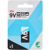 Batteri 9V/ 6LR61 1-p ICA.