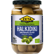 Halkidiki Oliver urkärnade Ekologisk 370g Zeta.