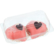 Prinsesshjärta rosa 2p 300 g Bake My Day.