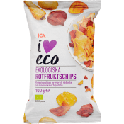 Rotfruktschips 100g KRAV ICA I love eco.
