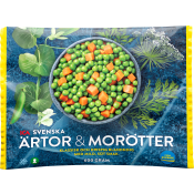Svenska Ärtor & Morötter 600g ICA.