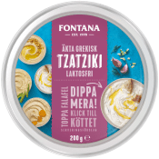 Tzatziki Äkta Grekisk Laktosfri 200g Fontana.