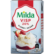 Vispgrädde 20% 2,5dl Milda.