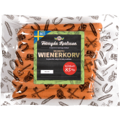 Wienerkorv Skinnfri 85% Kötthalt 700g Härryda Karlsson.