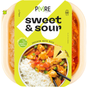 Kyckling Sweet & Sour med Ris 400g Topsfoods PURE.