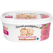 Gräddglass SaltKaramell utan tillsatt socker 750ml SIA GLASS.