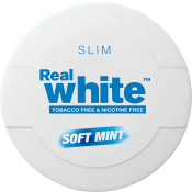 Real white Soft mint Slim Portionssnus 16,8g 1-p KickUp.