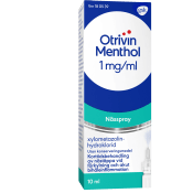 Nässpray Menthol 1mg/ml 10ml Otrivin.