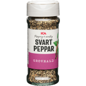 Svartpeppar Grovmalen 41g ICA.