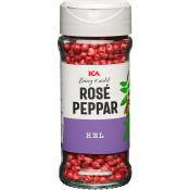 Rosépepparkorn Hela 20g ICA.