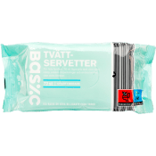 Tvättservetter Oparfymerade 72-p ICA Basic.