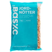 Jordnötter 1kg ICA Basic.
