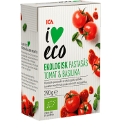 Pastasås Basilika Ekologisk 390g ICA I love eco.