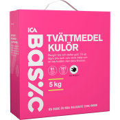 Tvättmedel Kulör 5kg Miljömärkt ICA Basic.