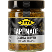 Tapenade av Oliver Svarta 200g Zeta.