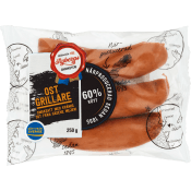 Grillkorv Ostgrillare 60% Kötthalt 250g Rybergs.