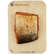 Lax Varmrökt Dubbelfilé Bit ca 380g Lillängshamnens Fiskrökeri.