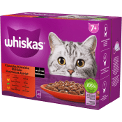 Kattmat Klassiska måltider i sås 7+ 12-p Whiskas.