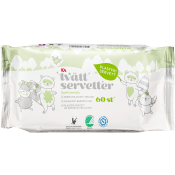 Baby Tvättservetter Plastfri 60-p Miljömärkt ICA.