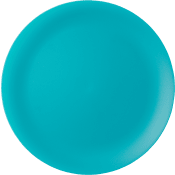 Plasttallrik Aqua 25cm ICA.