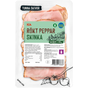 Skinka Rökt Peppar Tunna Skivor 170g ICA.
