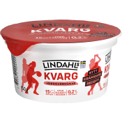 Kvarg Jordgubb 0,2% 150g Lindahls.