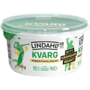 Kvarg Päron Vaniljsmak 0,2% 500g Lindahls.