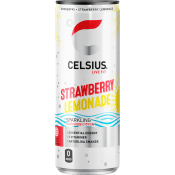 Energidryck Strawberry Lemonade 35,5cl Celsius.