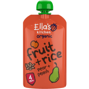 Fruktris med Persika & päron 4m Ekologisk 120g Ellas Kitchen.