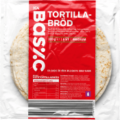 Tortillabröd 8-p 320g ICA Basic.