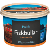 Fiskbullar i hummersås 375g Pacific.