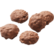 Skum med överdrag av kokosflingor och Choko..