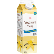 Vaniljyoghurt 2% 1000g ICA.
