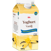 Yoghurt Vanilj Mild 2% 1500g ICA.