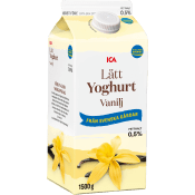 Lättyoghurt Mild Vanilj 0,5% 1500g ICA.