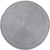 Tablett Ines Silver D:38cm ICA.