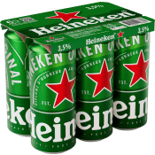 Öl Lager 3,5% 50cl 6-p Heineken.
