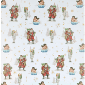 Julpapper Stilla natt 0,7x3m.