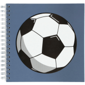 Spiralblock Fotboll kvadrat.