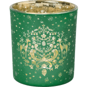 Ljuslykta Xmas grön ICA.