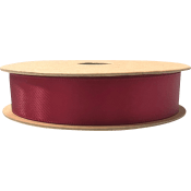 Satinband 16mmx5m mörkröd.