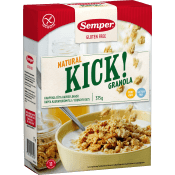Granola Kick Natural Glutenfri 375g Semper.
