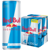 Energidryck Sockerfri 25cl 4-p Red Bull.
