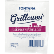 Grillost Grilloumi Laktosfri 26% 200g Fontana.