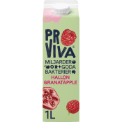 Fruktdryck Hallon Granatäpple 1l Proviva.