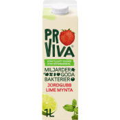 Fruktdryck Jordgubb Lime Mynta 1l Proviva.