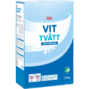 Tvättmedel Vittvätt 1,9kg Miljömärkt ICA.