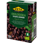 Bönor Svarta Ekologisk 380g Zeta.