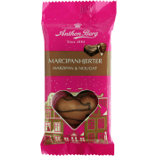 Marsipanhjärtan Nougat 84g Anthon Berg.