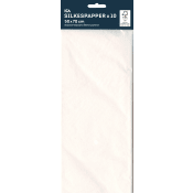 Silkespapper vit, 10 ark.